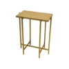 Worlds Away Avni Side Table Antique Brass And Beige Faux Shagreen New Arrivals