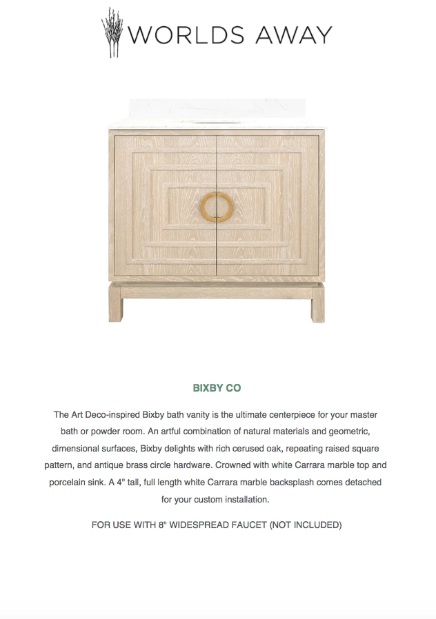 Worlds Away Bixby Vanity Cerused Oak New Arrivals 7 Worlds Away Bixby Vanity Cerused Oak New Arrivals