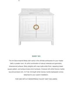 Worlds Away Bixby Vanity White New Arrivals