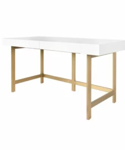 Worlds Away New Arrivals Boone Desk White