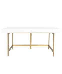 Worlds Away New Arrivals Boone Desk White