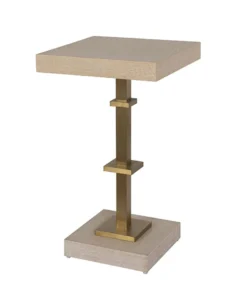 Worlds Away New Arrivals Bosco Square Side Table Cerused Oak