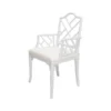 Worlds Away Bristol Arm Chair White Lacquer 2 Worlds Away Bristol Arm Chair White Lacquer