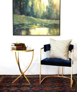 Worlds Away Brit Side Table Gold Leaf New Arrivals