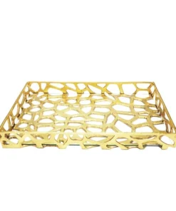 Worlds Away Byron Tray Gold