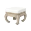 Worlds Away Claudia Stool Cerused Oak