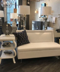 Worlds Away Capri Lamp Silver