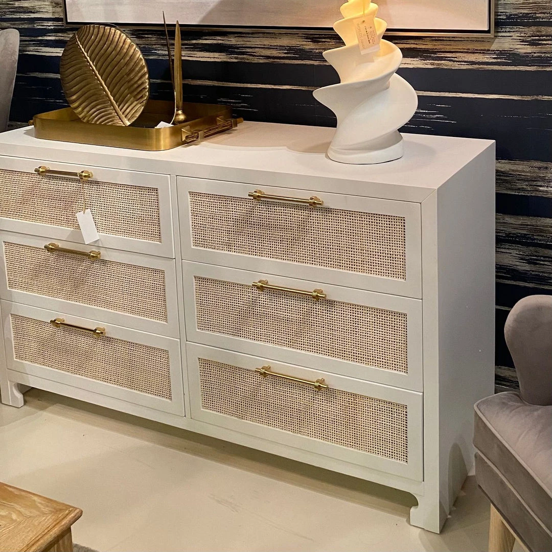 Worlds Away Carla Chest White 6 Worlds Away Carla Chest White