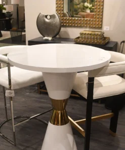 Worlds Away New Arrivals Cromwell Counter Stool Cream Velvet And Nickel