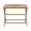Worlds Away Conan Stool Cerused Oak