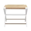 Worlds Away Conan Stool White