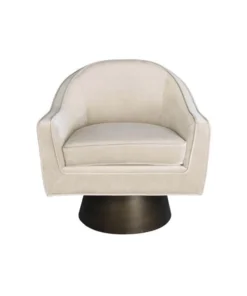 Worlds Away Dominic Chair Cream Velvet