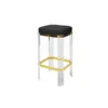 Worlds Away Dorsey Counter Stool Brass And Black Shagreen 1 Worlds Away Dorsey Counter Stool Brass And Black Shagreen