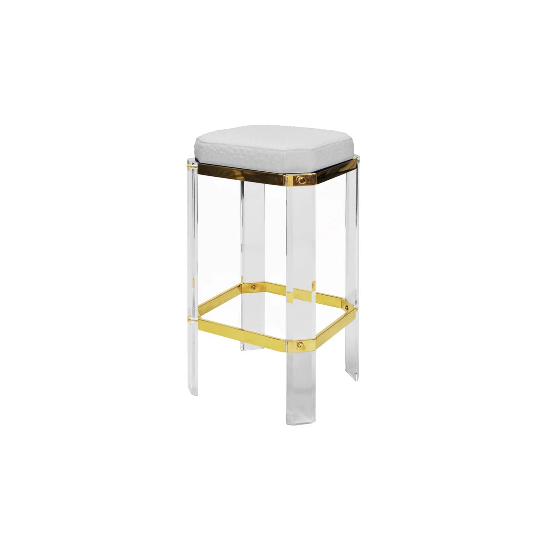 Worlds Away Dorsey Counter Stool Brass And White Ostrich 3 Worlds Away Dorsey Counter Stool Brass And White Ostrich