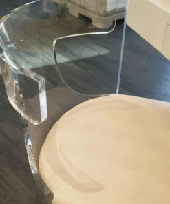 Worlds Away Duke Chair Faux Shagreen Beige New Arrivals