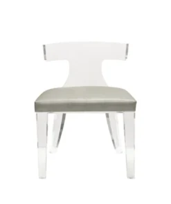 Worlds Away Duke Chair Faux Shagreen Grey New Arrivals