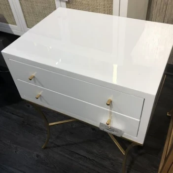 Worlds Away New Arrivals Elena Side Table White And Gold Leaf 4 Worlds Away New Arrivals Elena Side Table White And Gold Leaf