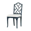 Worlds Away New Arrivals Fairfield Chair Navy Lacquer