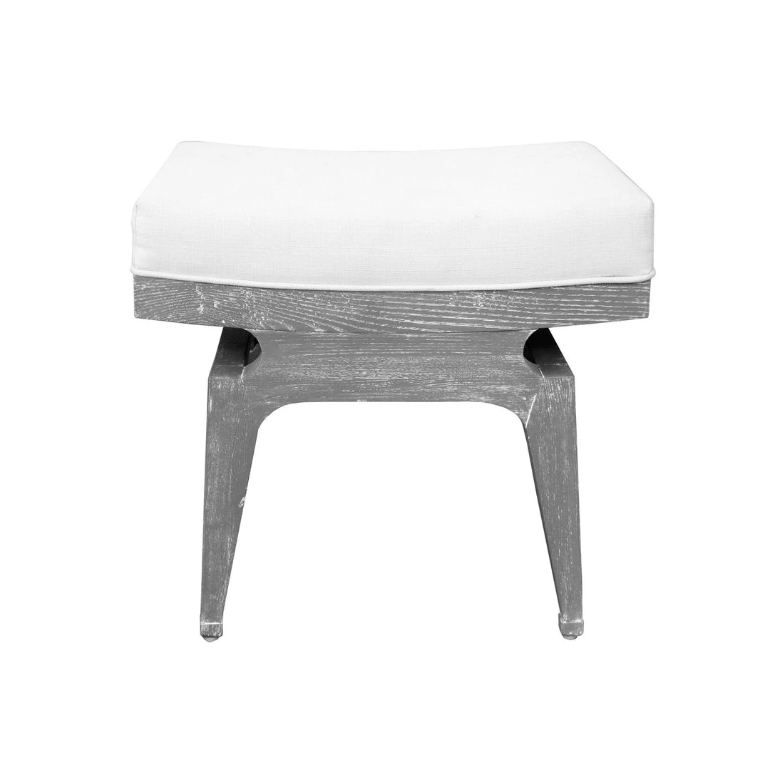 Worlds Away Fergie Stool Grey Cerused Oak 3 Worlds Away Fergie Stool Grey Cerused Oak