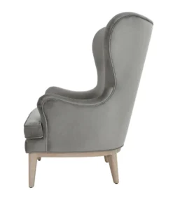 Worlds Away Frisco Wing Chair Gray New Arrivals
