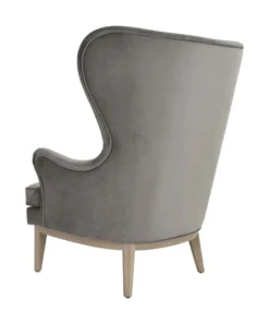 Worlds Away Frisco Wing Chair Gray New Arrivals
