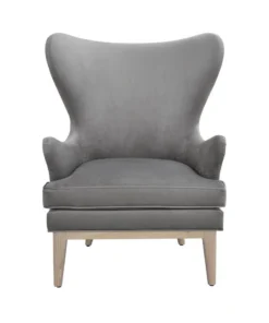 Worlds Away Frisco Wing Chair Gray New Arrivals