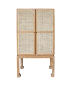 Worlds Away New Arrivals Guthrie Bar Cabinet Cerused Oak