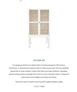 Worlds Away Guthrie Bar Cabinet White 17 Worlds Away Guthrie Bar Cabinet White