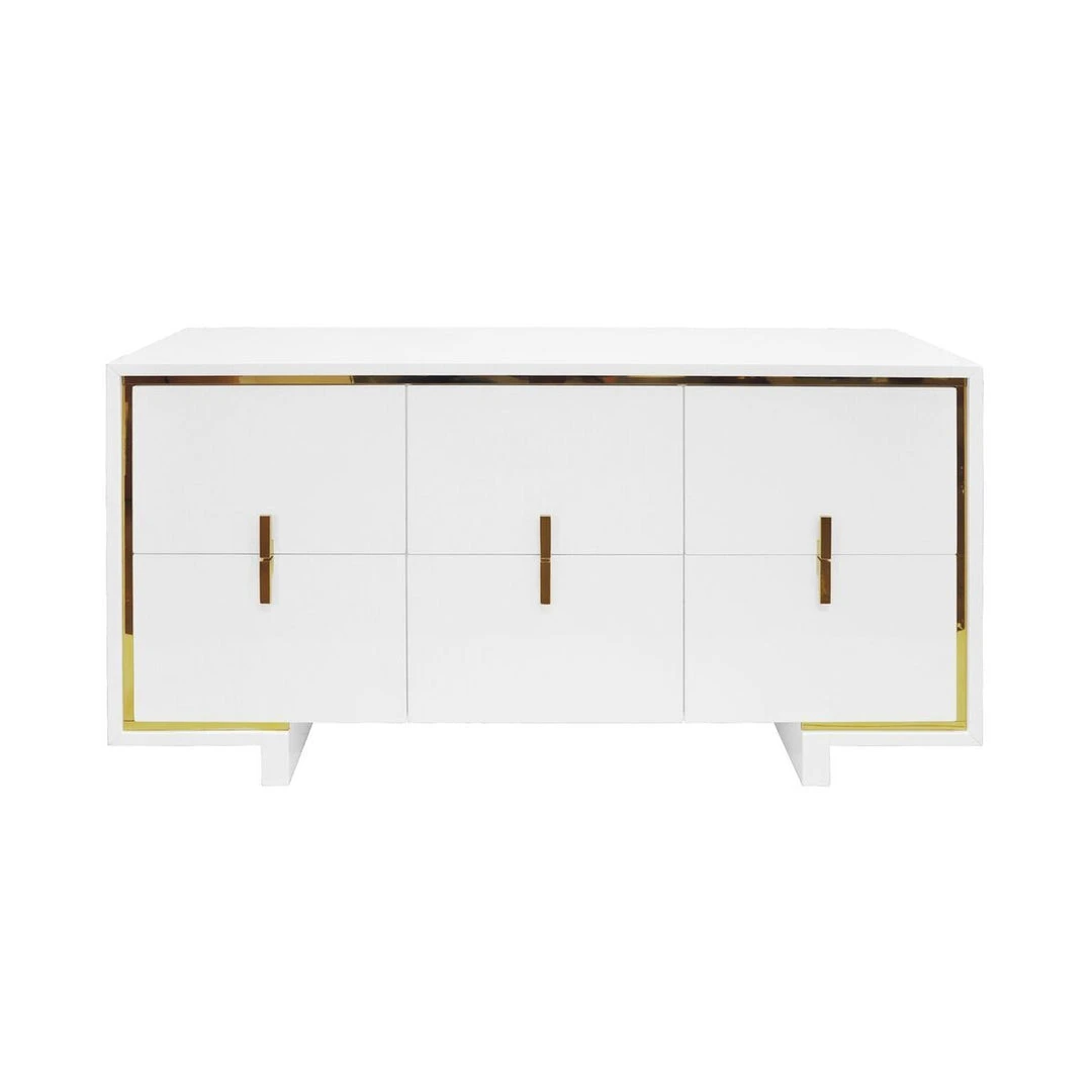 Worlds Away New Arrivals Holden Six Drawer Chest White 5 Worlds Away New Arrivals Holden Six Drawer Chest White