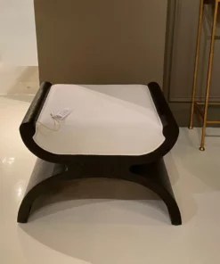 Worlds Away Janna Stool Espresso New Arrivals