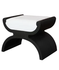 Worlds Away Janna Stool Espresso New Arrivals