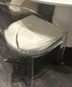 Worlds Away New Arrivals Jolie Chair White Linen