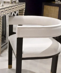 Worlds Away New Arrivals Jude Chair Dark Espresso Oak