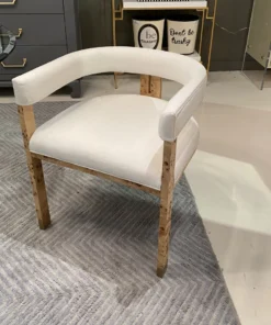 Worlds Away New Arrivals Jude Chair Burl Wood