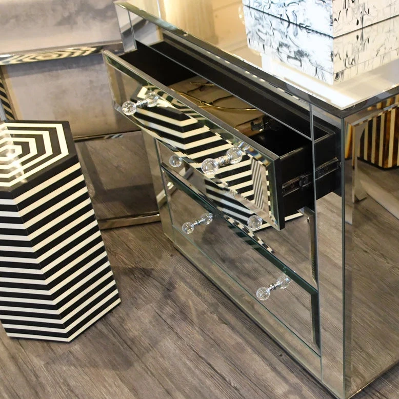 Worlds Away Katie 3 Drawer Chest Mirror 4 Worlds Away Katie 3 Drawer Chest Mirror