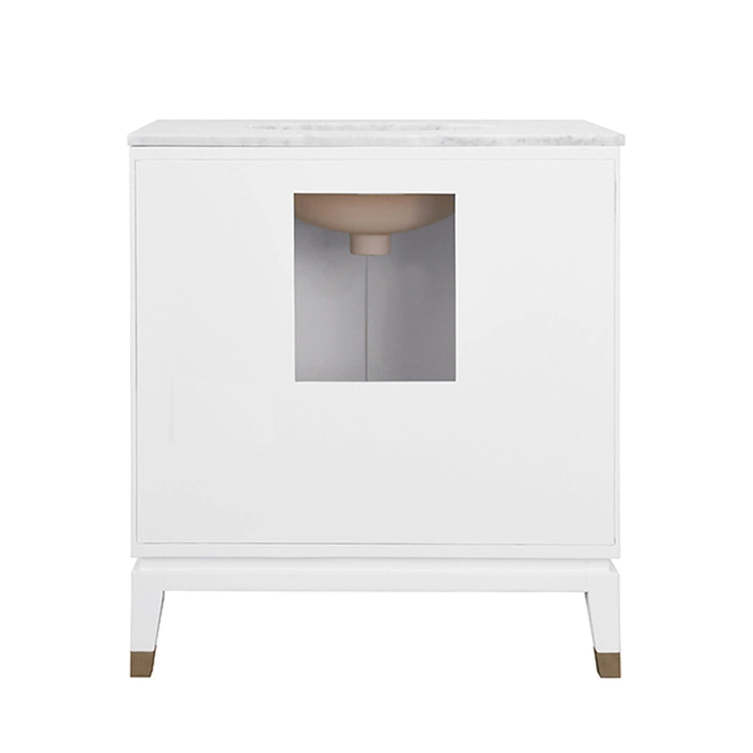 Worlds Away Larson Vanity White 5 Worlds Away Larson Vanity White