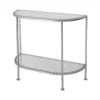 Worlds Away New Arrivals Louie Side Table Silver Leaf