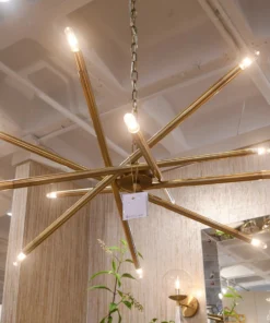 Worlds Away Luisa Chandelier Antique Brass