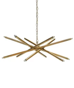 Worlds Away Luisa Chandelier Antique Brass