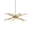 Worlds Away Luisa Chandelier Antique Brass