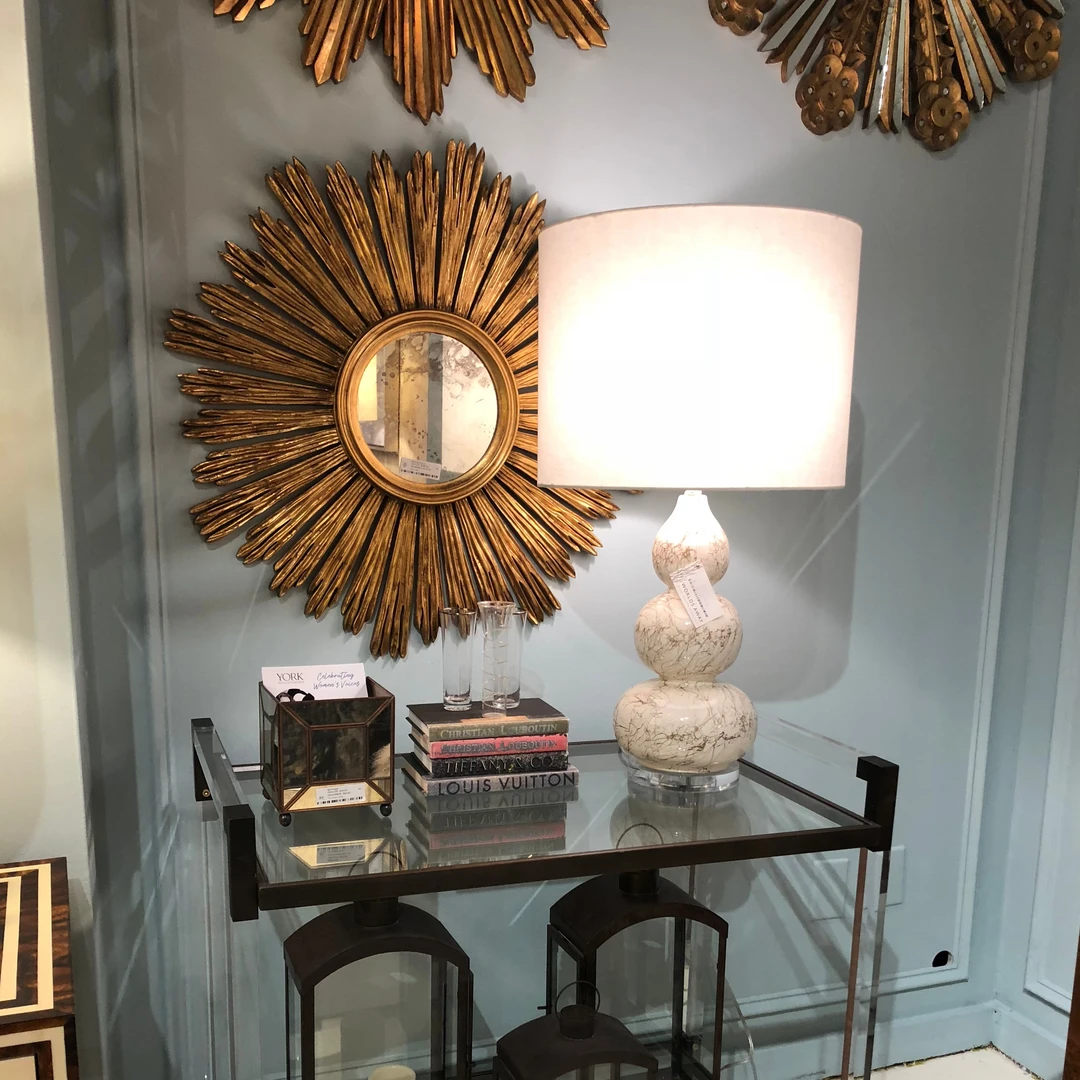 Worlds Away New Arrivals Margeaux Mirror Gold Leaf 6 Worlds Away New Arrivals Margeaux Mirror Gold Leaf