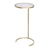 Worlds Away New Arrivals Monaco Round Cigar Table Gold