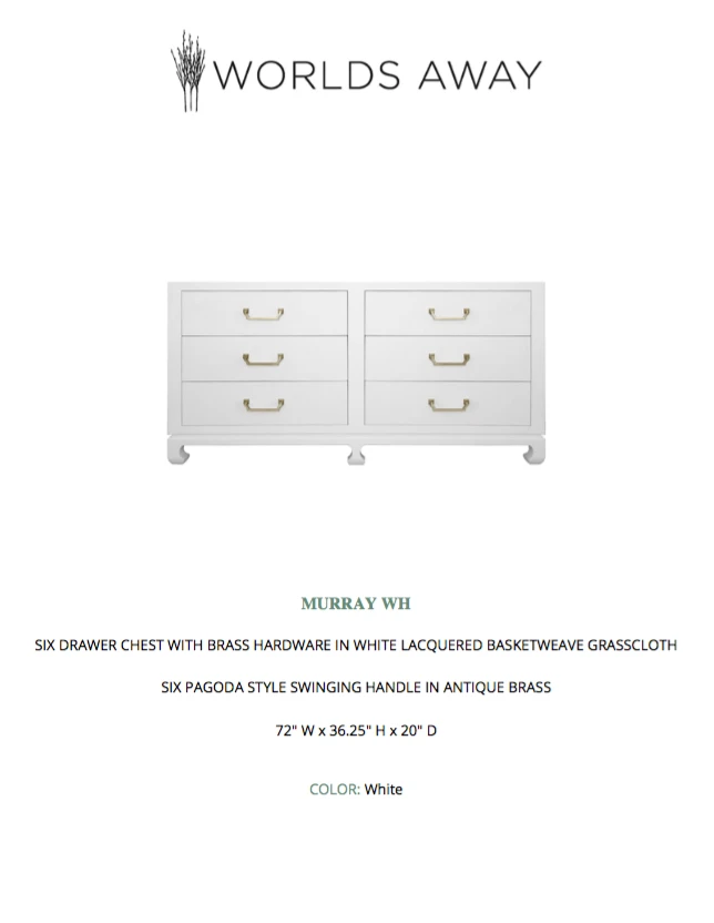 Worlds Away Murray Chest White Grasscloth 7 Worlds Away Murray Chest White Grasscloth