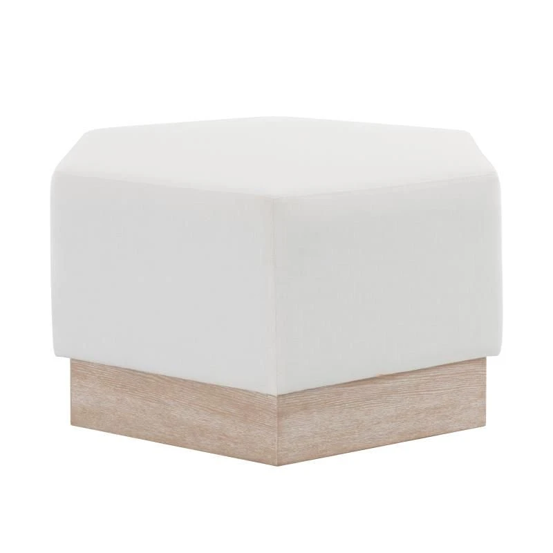 Worlds Away New Arrivals Myra Ottoman Cerused Oak White Linen 3 Worlds Away New Arrivals Myra Ottoman Cerused Oak White Linen