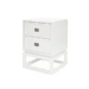 Worlds Away Oliver Side Table White