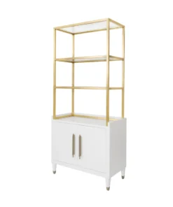 Worlds Away Rivaa Etagere White