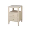 Worlds Away Roscoe Side Table Natural Grasscloth New Arrivals