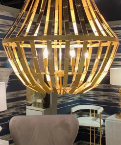 Worlds Away Serafina Chandelier Gold Leaf New Arrivals