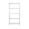 Worlds Away Stewart Bookshelf Silver Leaf