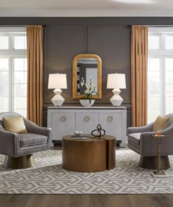 Worlds Away Tilley Buffet Light Grey New Arrivals